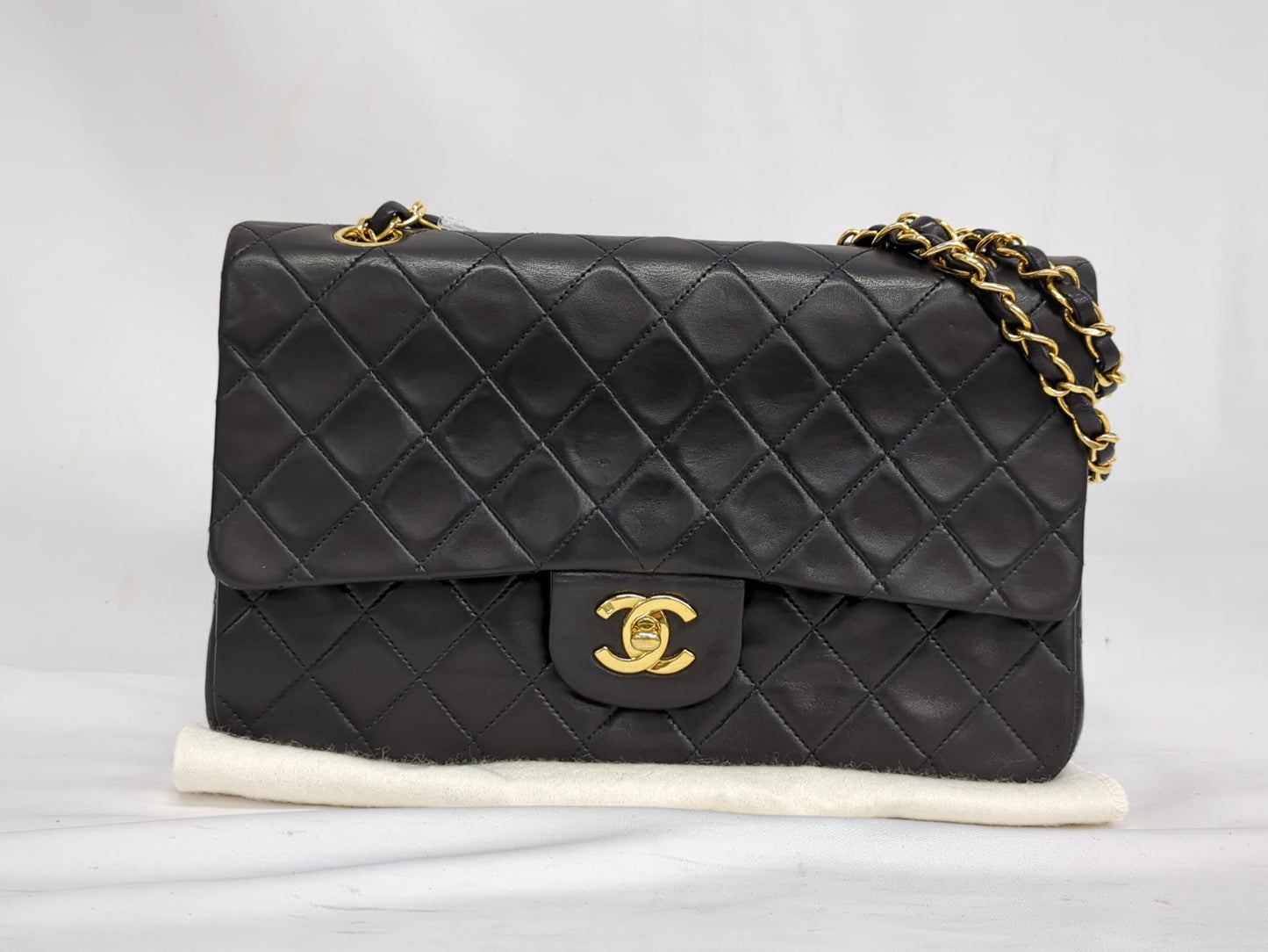 CHANEL Lambskin Double Flap 25 No. 2 Shoulder Bag