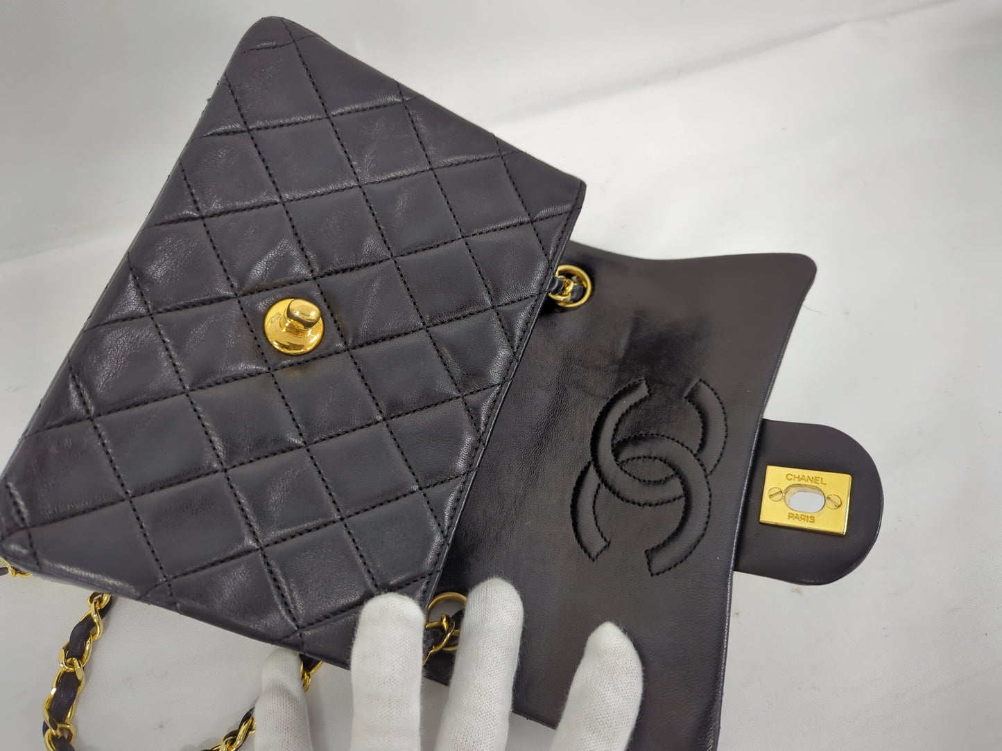 CHANEL Lambskin Mini Matelasse 18 No. 1 Shoulder Bag