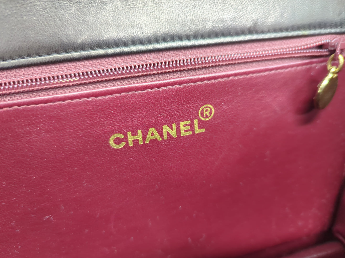CHANEL Lambskin Push Lock Chain Shoulder Bag, No. 2