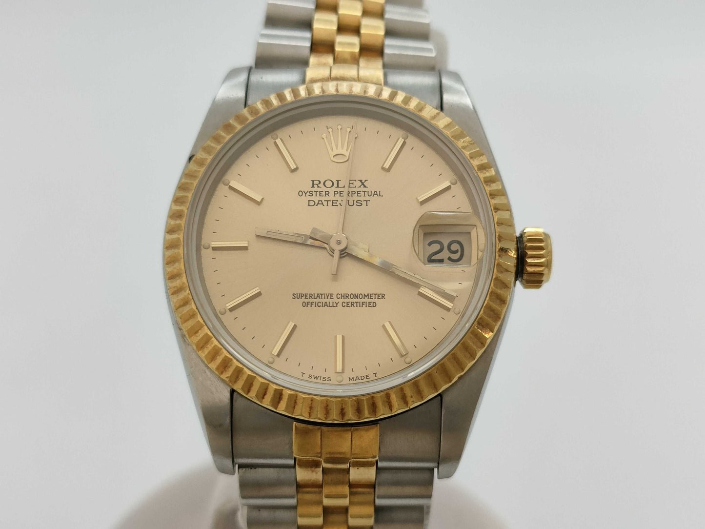 ROLEX 68273 L933512 Champagne Dial Women's Watch
