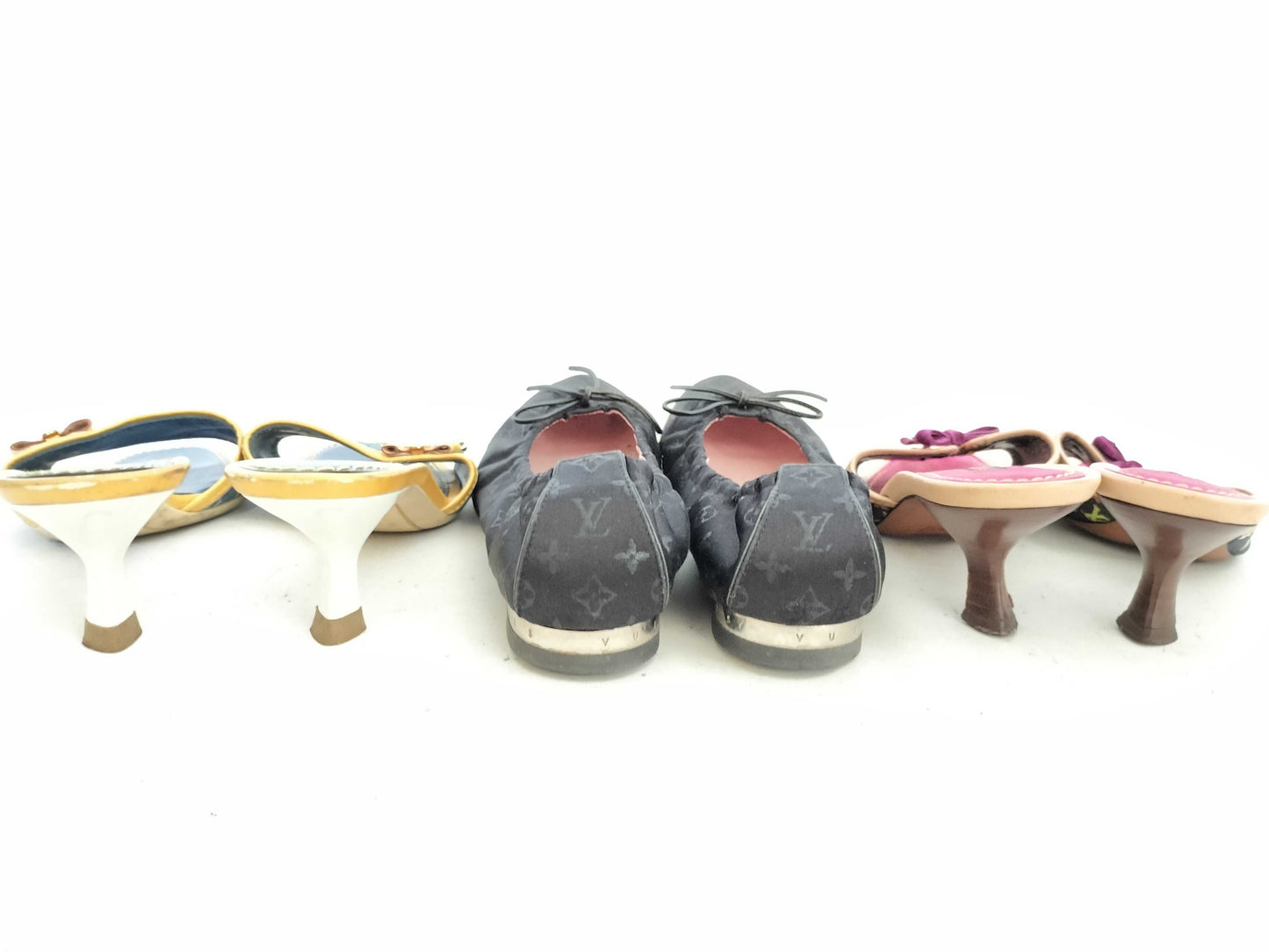 LOUIS VUITTON Monogram Denim LV Sandals A 3-Piece Mules
