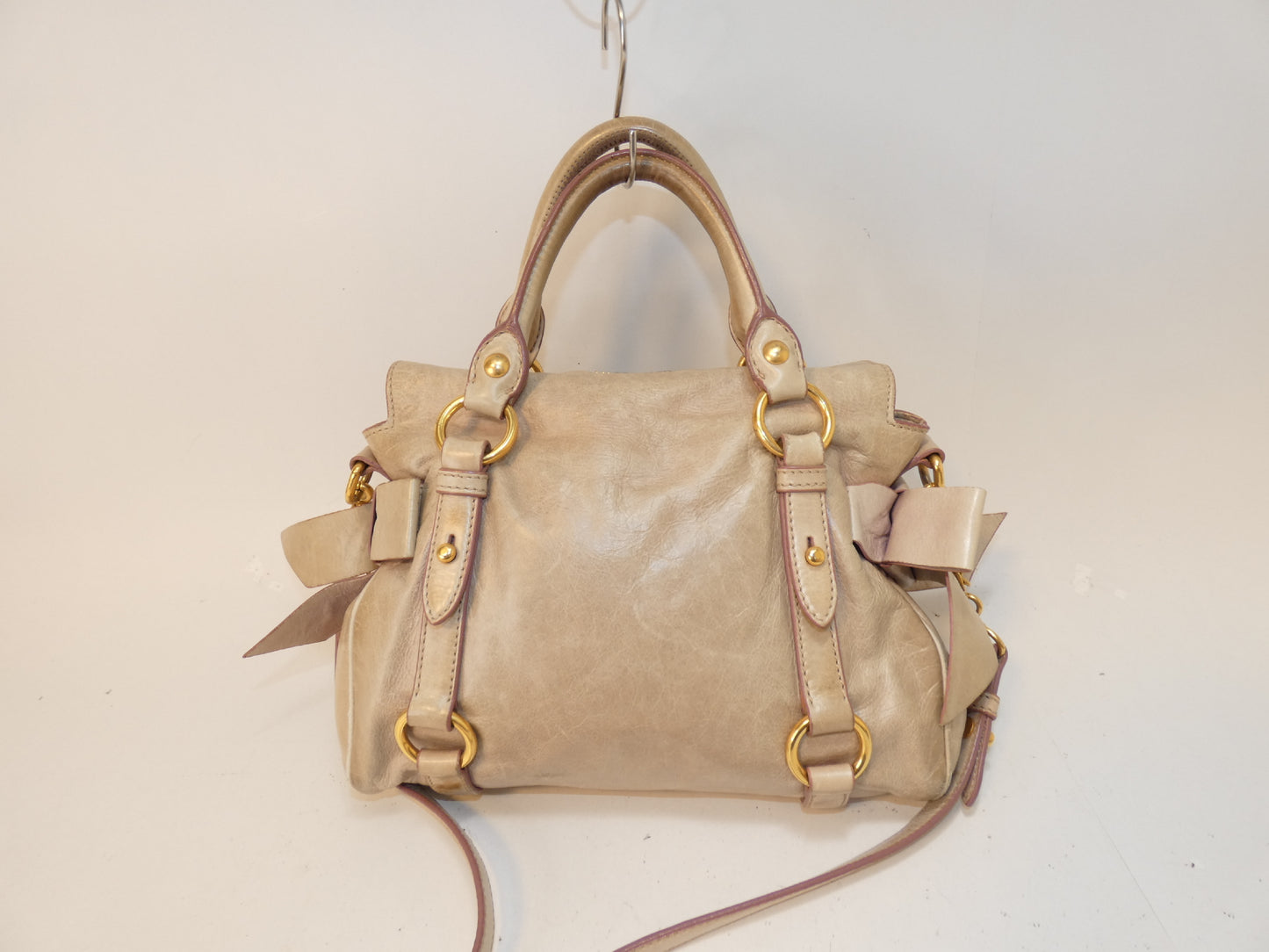 Miu Miu 2-way Leather Ribbon Hand Shoulder Bag