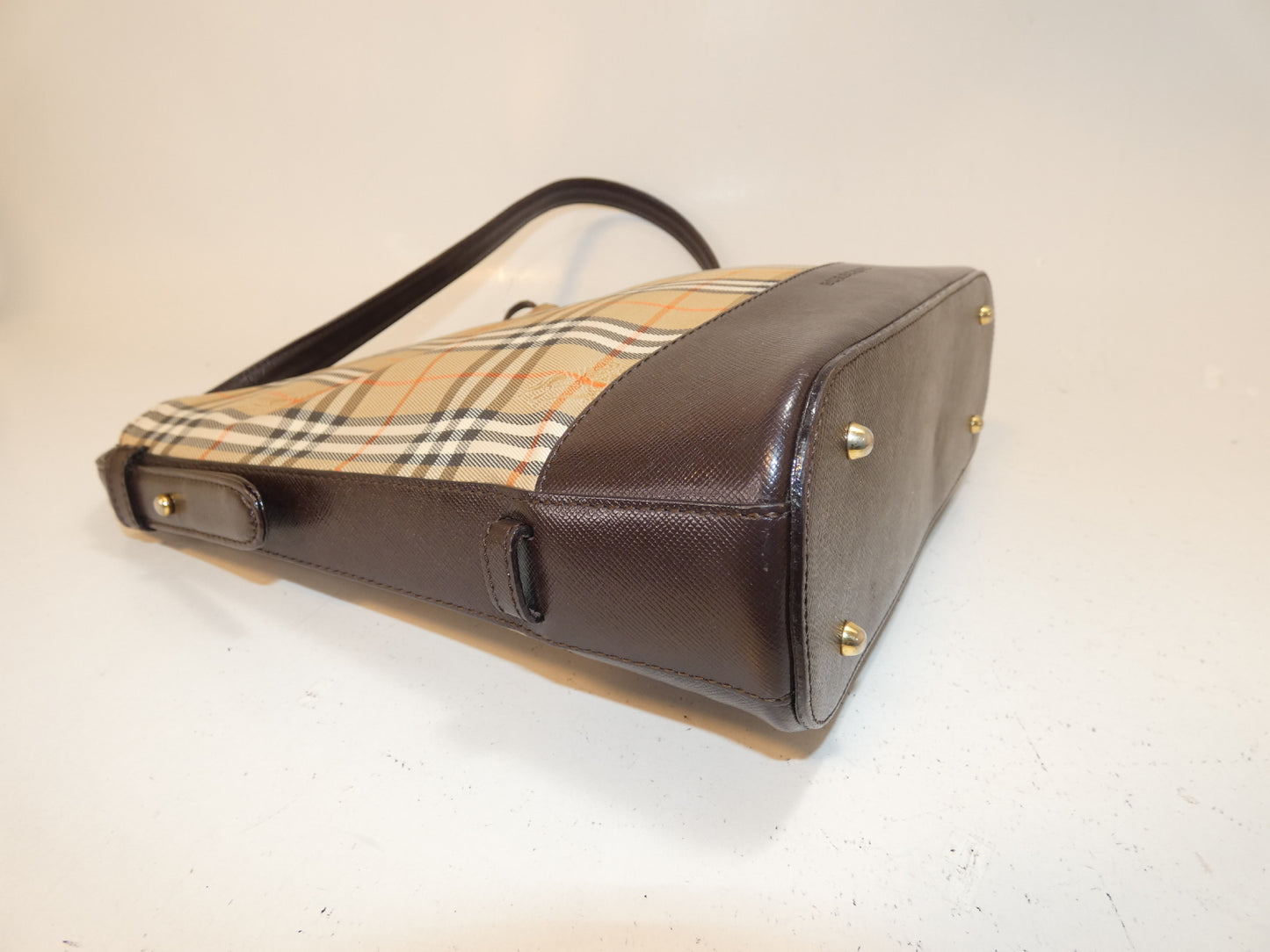 BURBERRY Nova Check Leather One-Shoulder/One-Hand Shoulder Bag