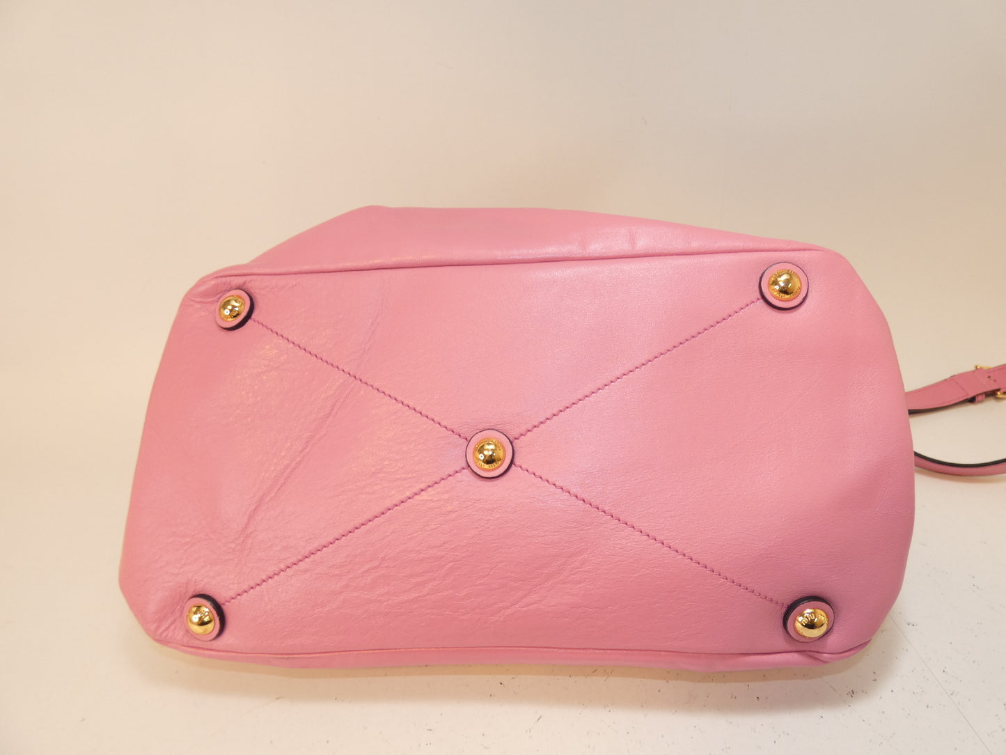 Miu Miu 2-way leather pink handbag