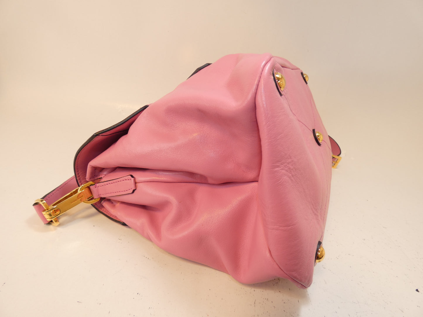 Miu Miu 2-way leather pink handbag