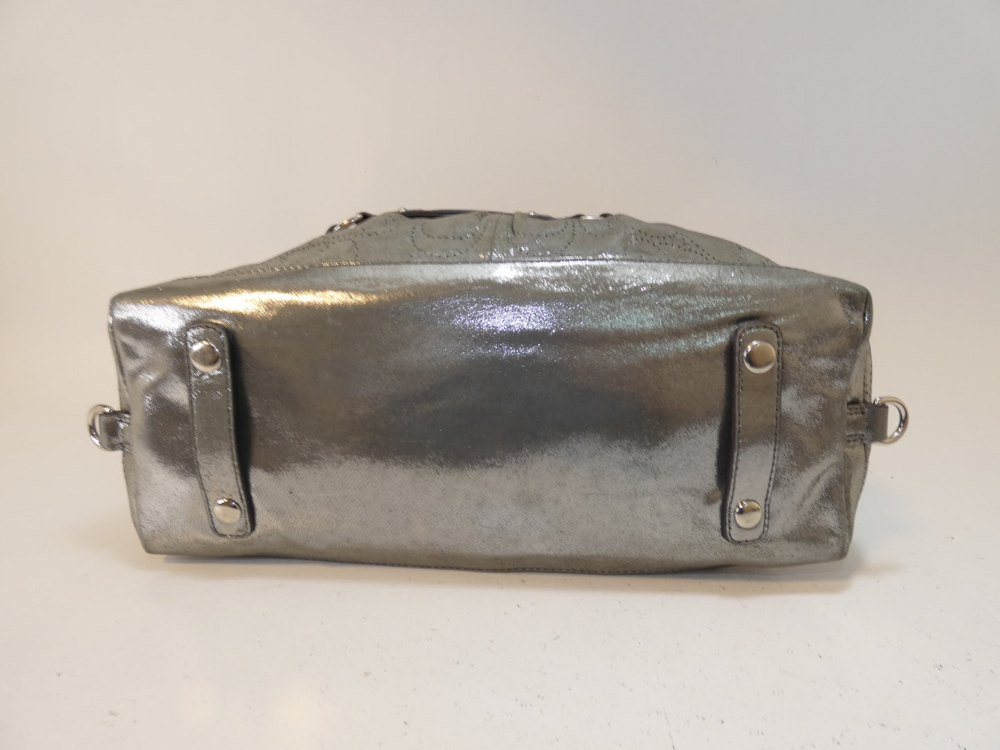 COACH 2-way Punched Glitter Silver Hand Shoulder Bag