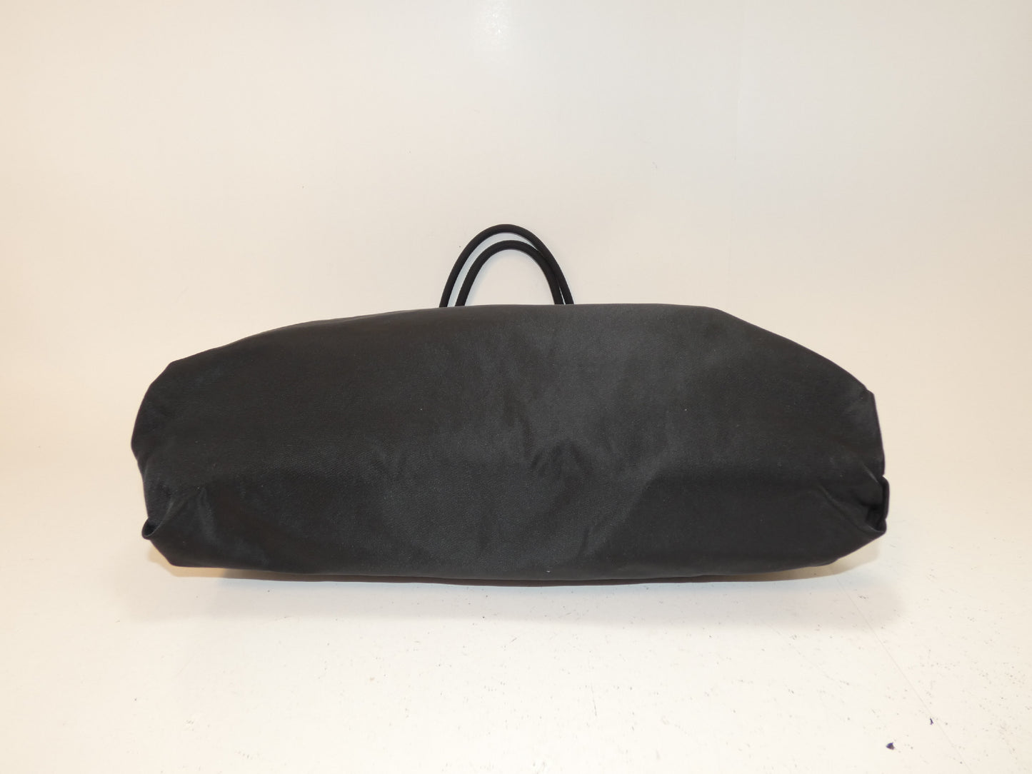 PRADA nylon black hand tote bag