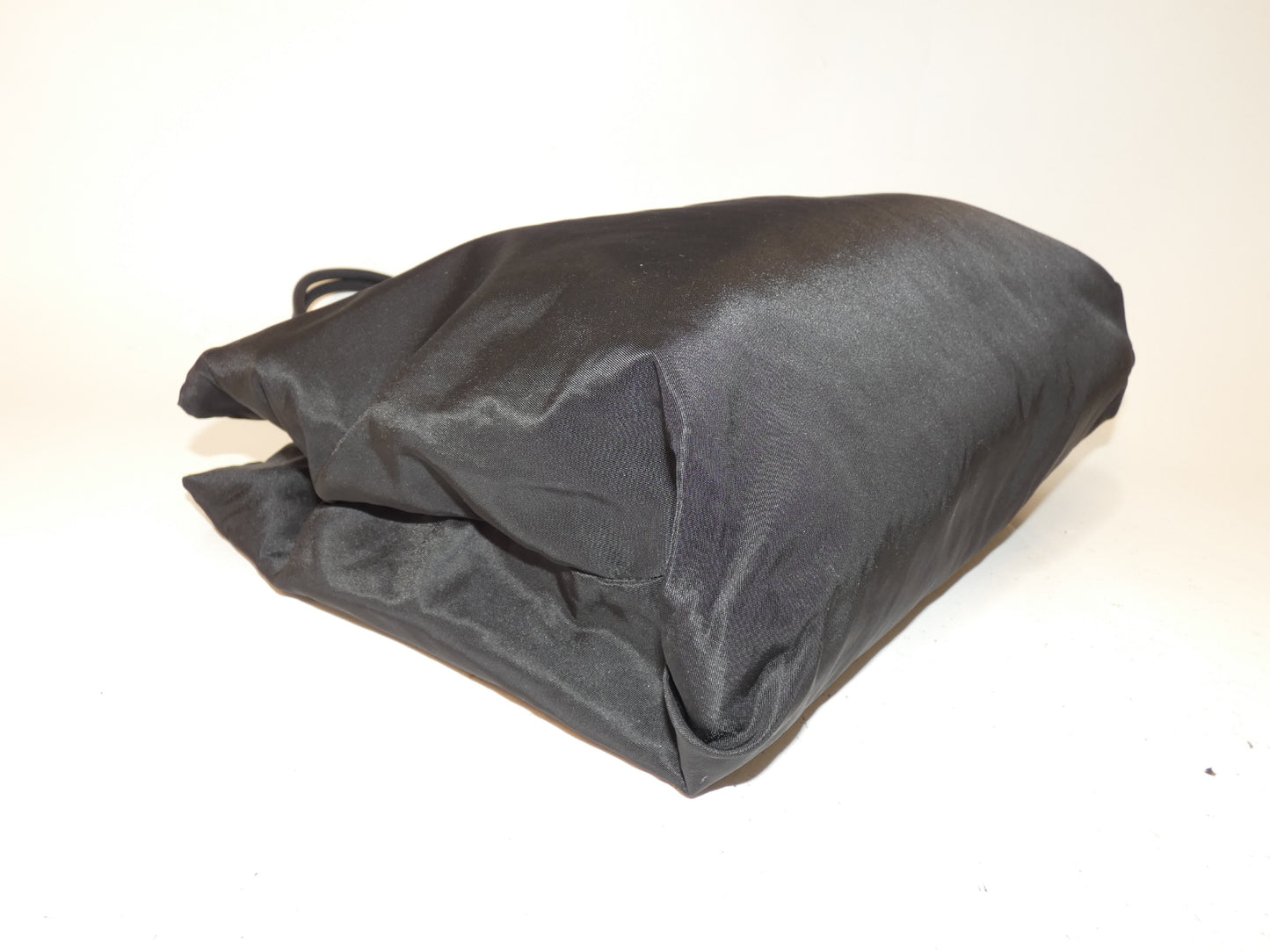 PRADA nylon black hand tote bag