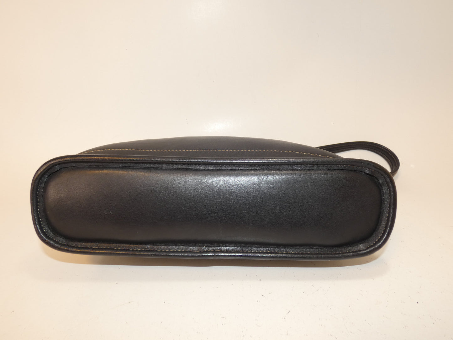 COACH all-leather black one-shoulder shoulder bag