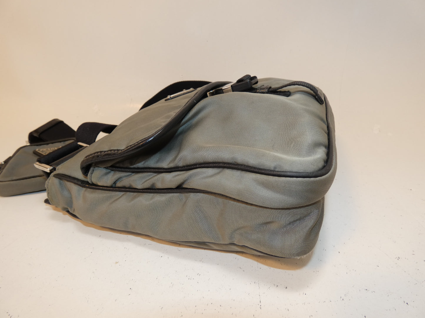 PRADA Saffiano nylon shoulder bag with mini pouch