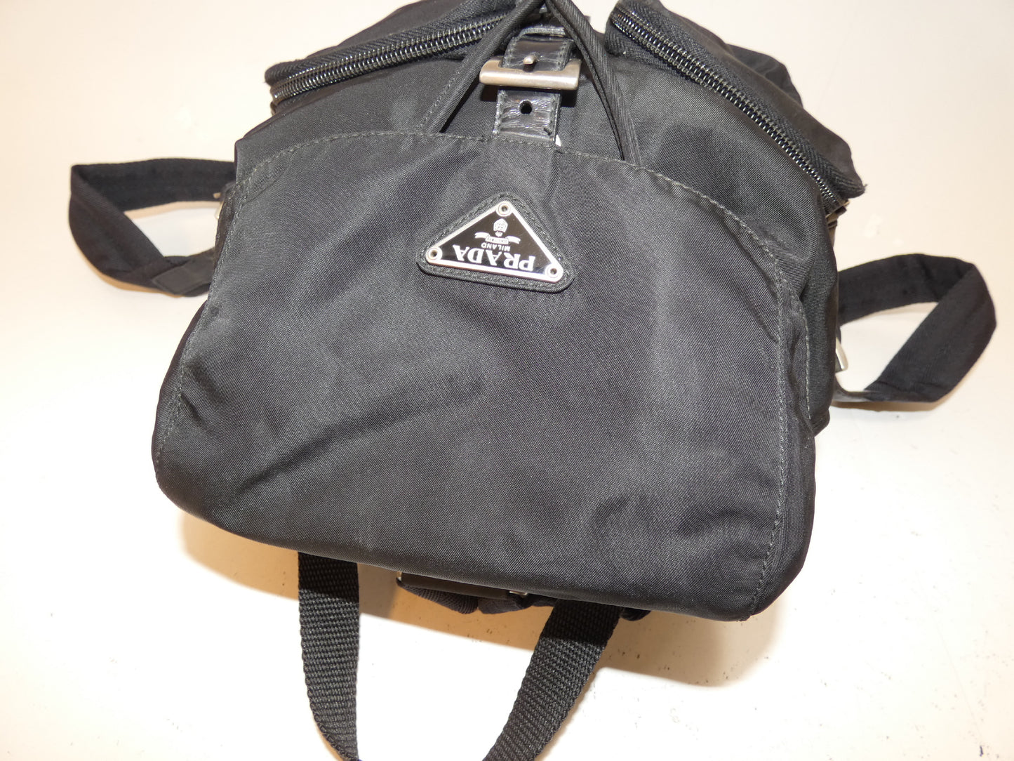 PRADA nylon black backpack