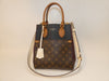 LOUIS VUITTON 2-way Fold Tote MM Monogram Hand Shoulder Bag
