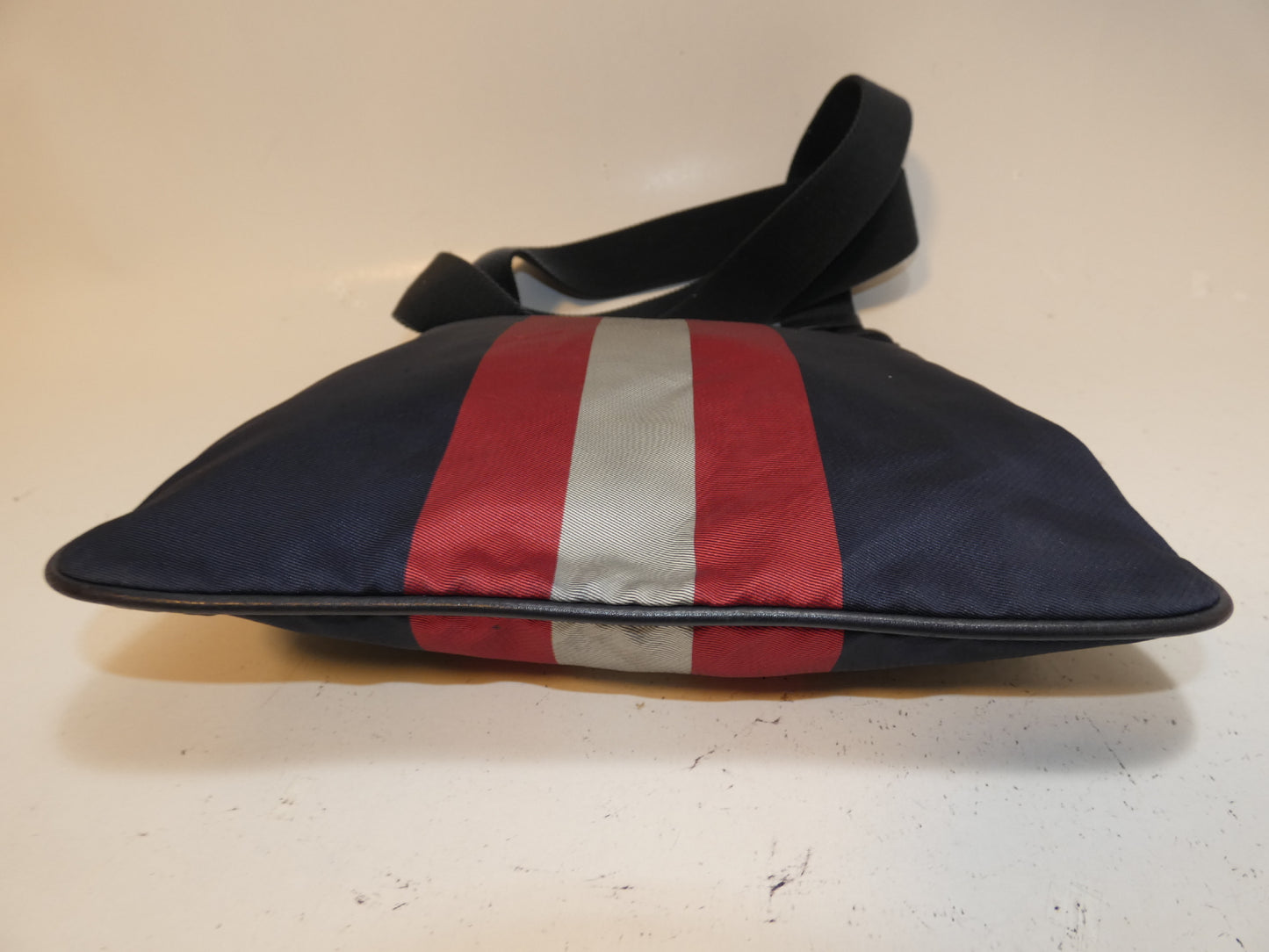 BALLY nylon and leather shoulder bag