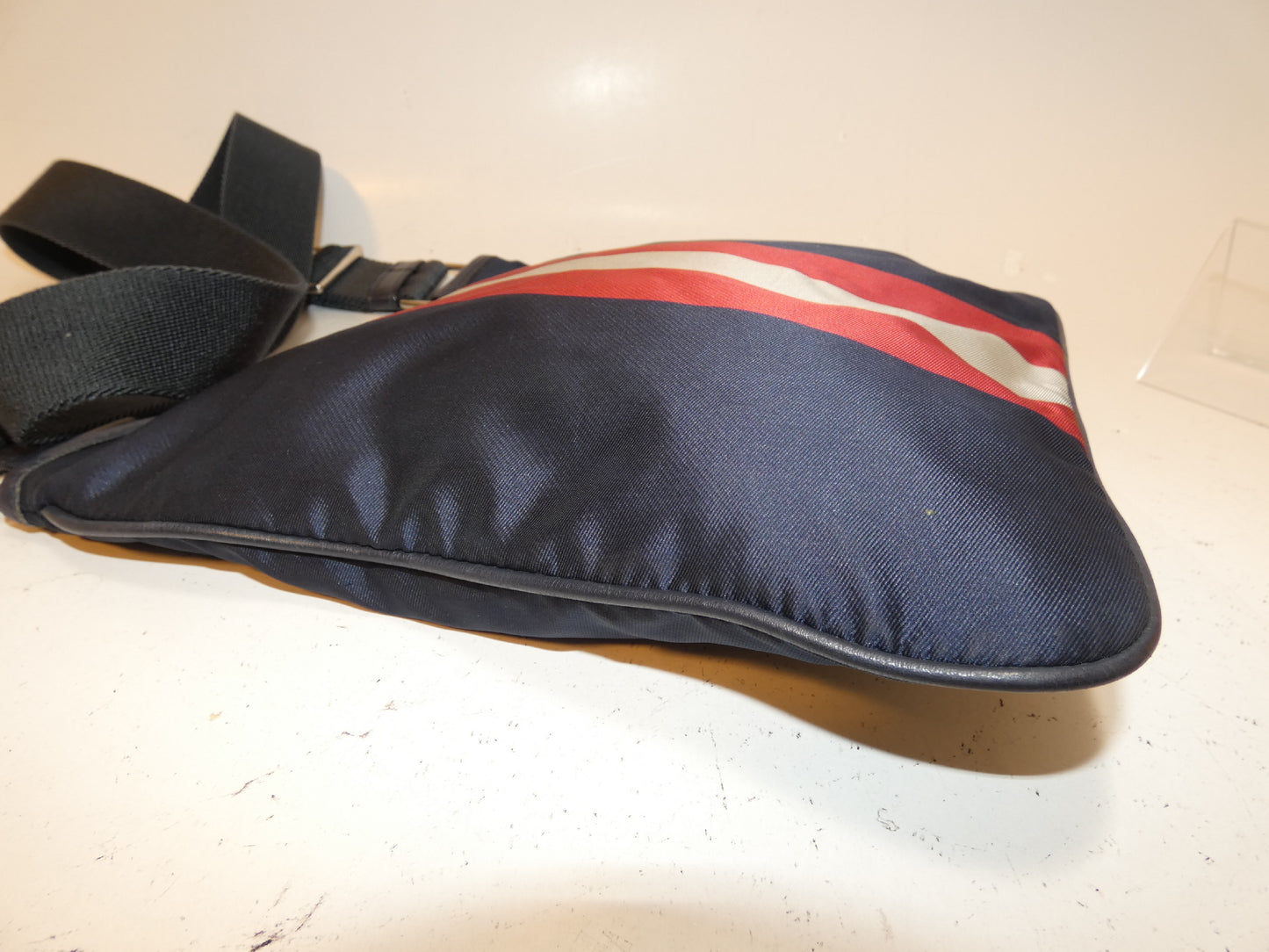 BALLY nylon and leather shoulder bag