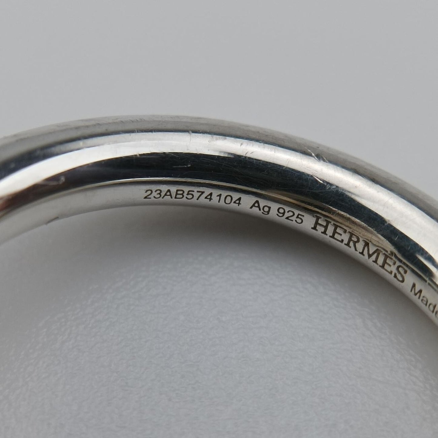 HERMES Echappé Silver Ag92523AB574104 Ring