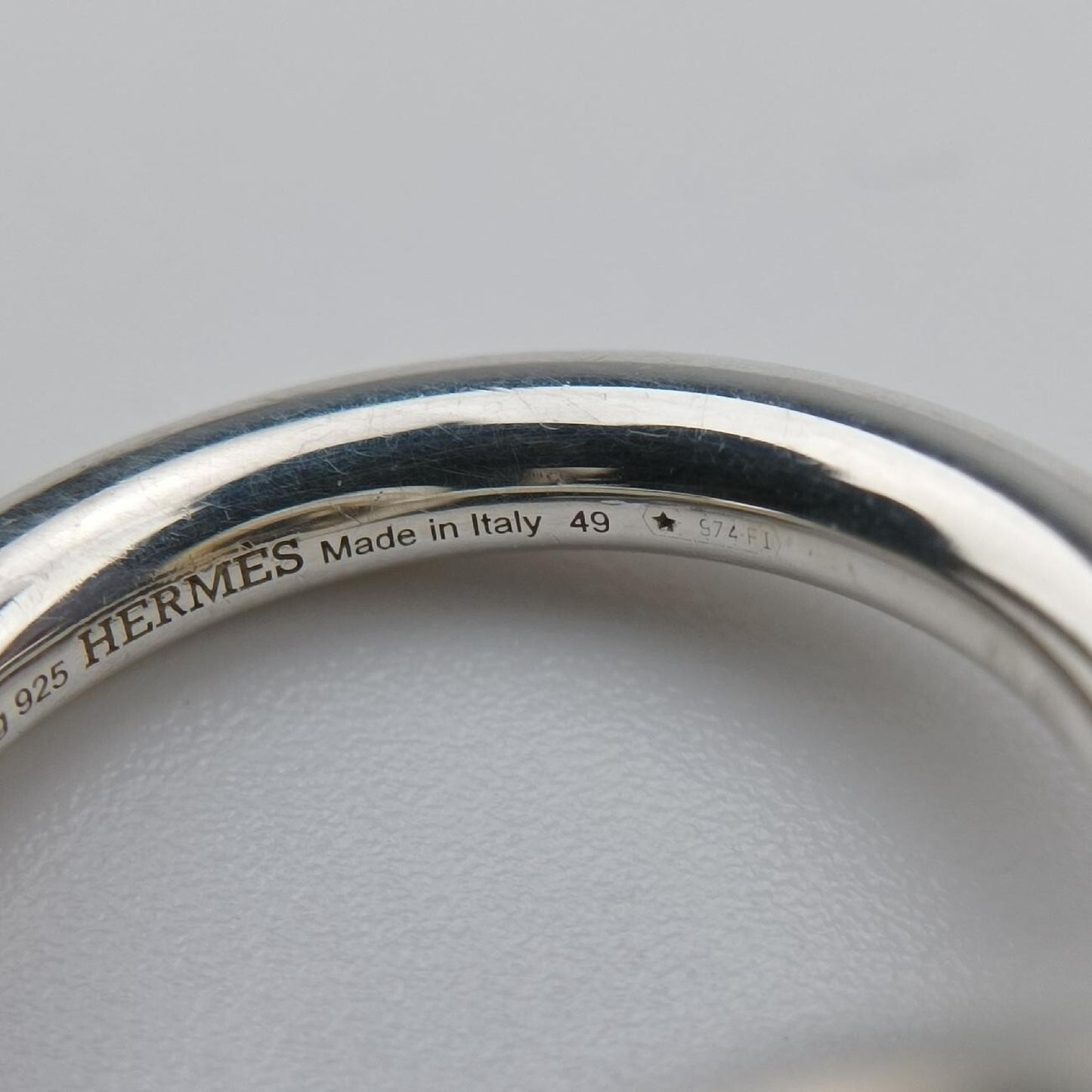 HERMES Echappé Silver Ag92523AB574104 Ring