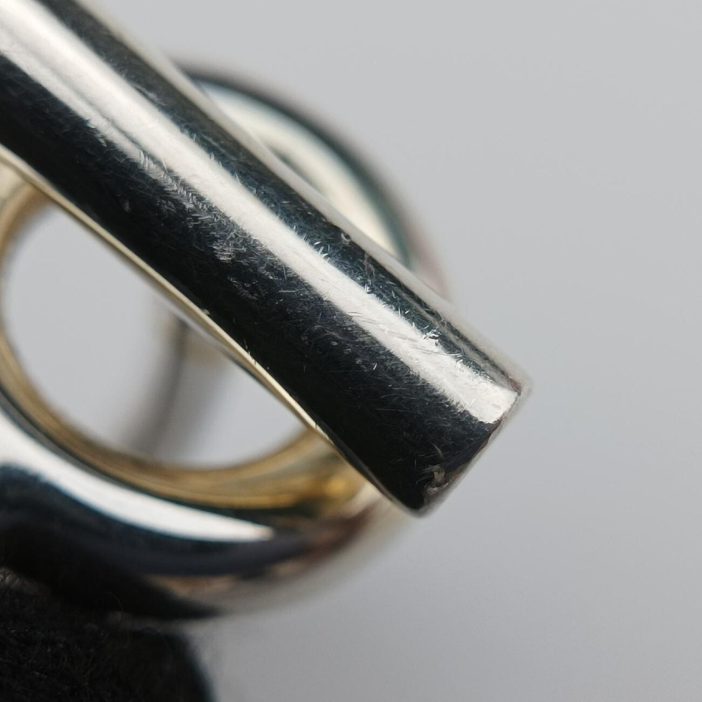HERMES Echappé Silver Ag92523AB574104 Ring