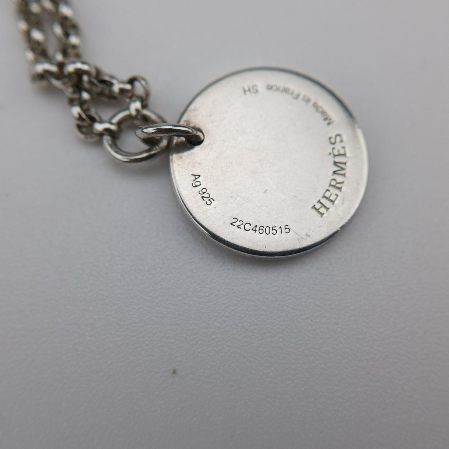 HERMES Ex Libris Gold x Silver AU750 x Ag92522C460515 Bracelet/Bangle