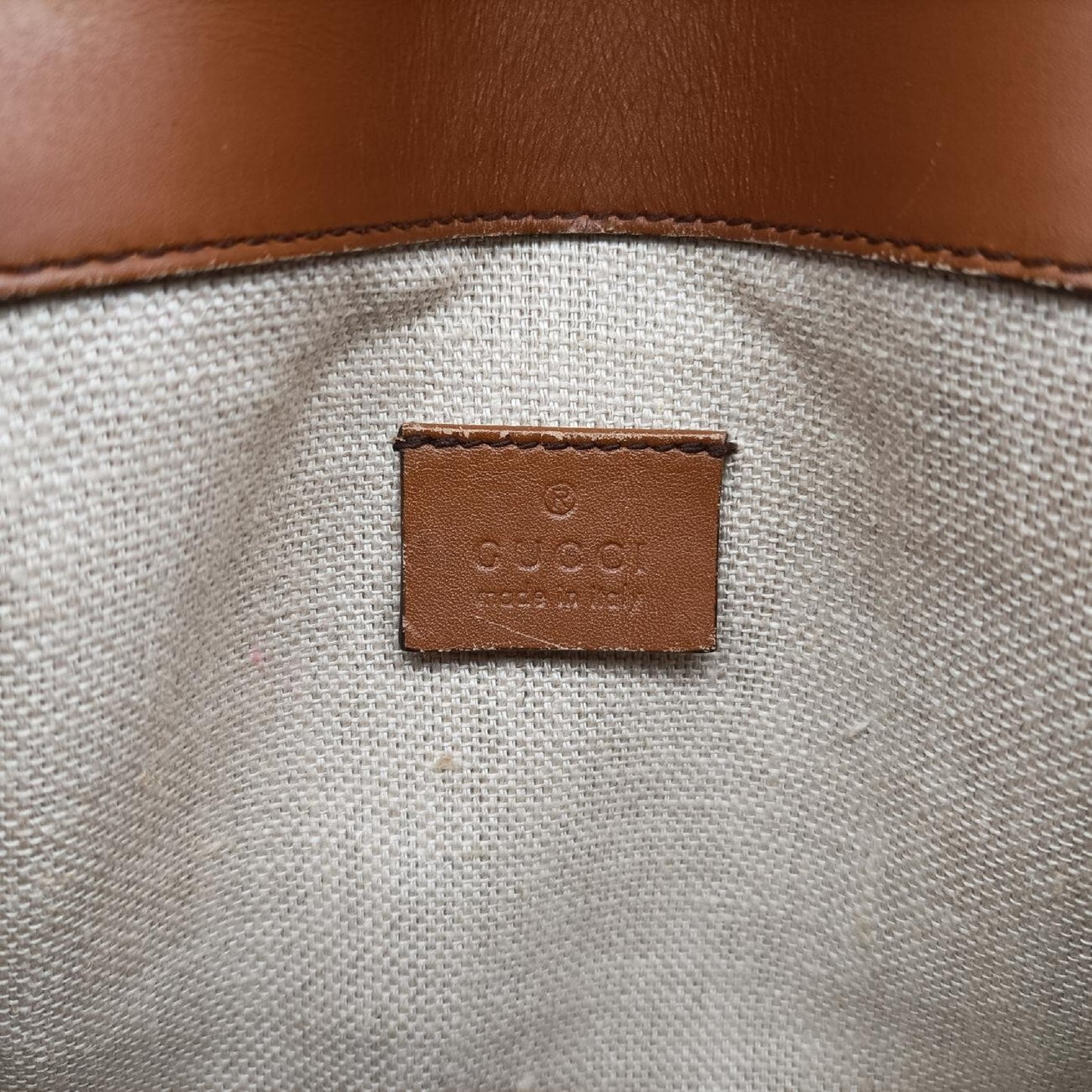 GUCCI Lady Web Brown Fabric Shoulder Bag 384821G019200530