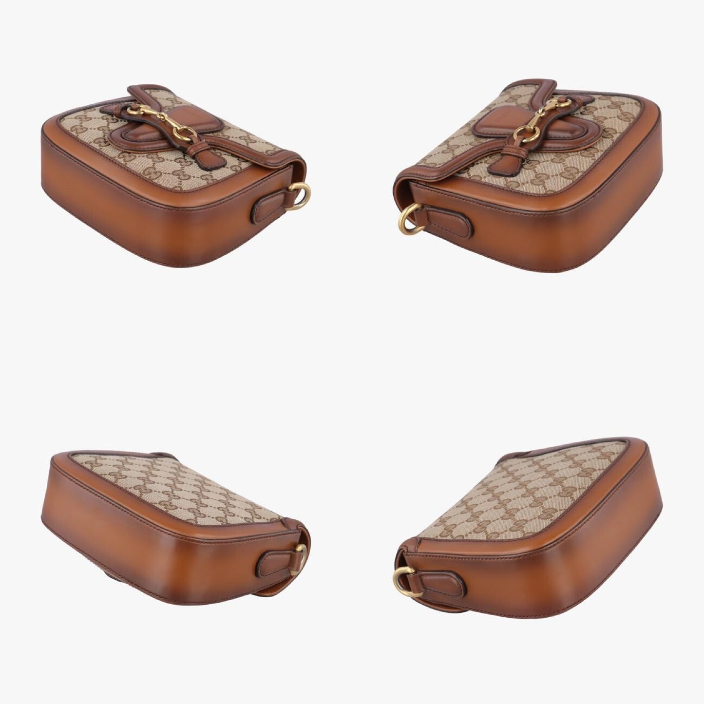 GUCCI Lady Web Brown Fabric Shoulder Bag 384821G019200530
