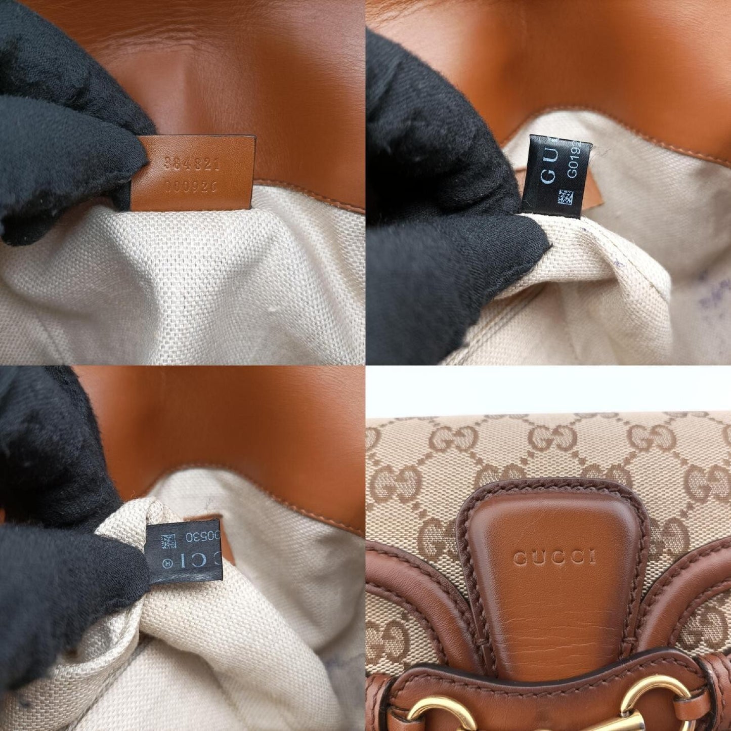 GUCCI Lady Web Brown Fabric Shoulder Bag 384821G019200530