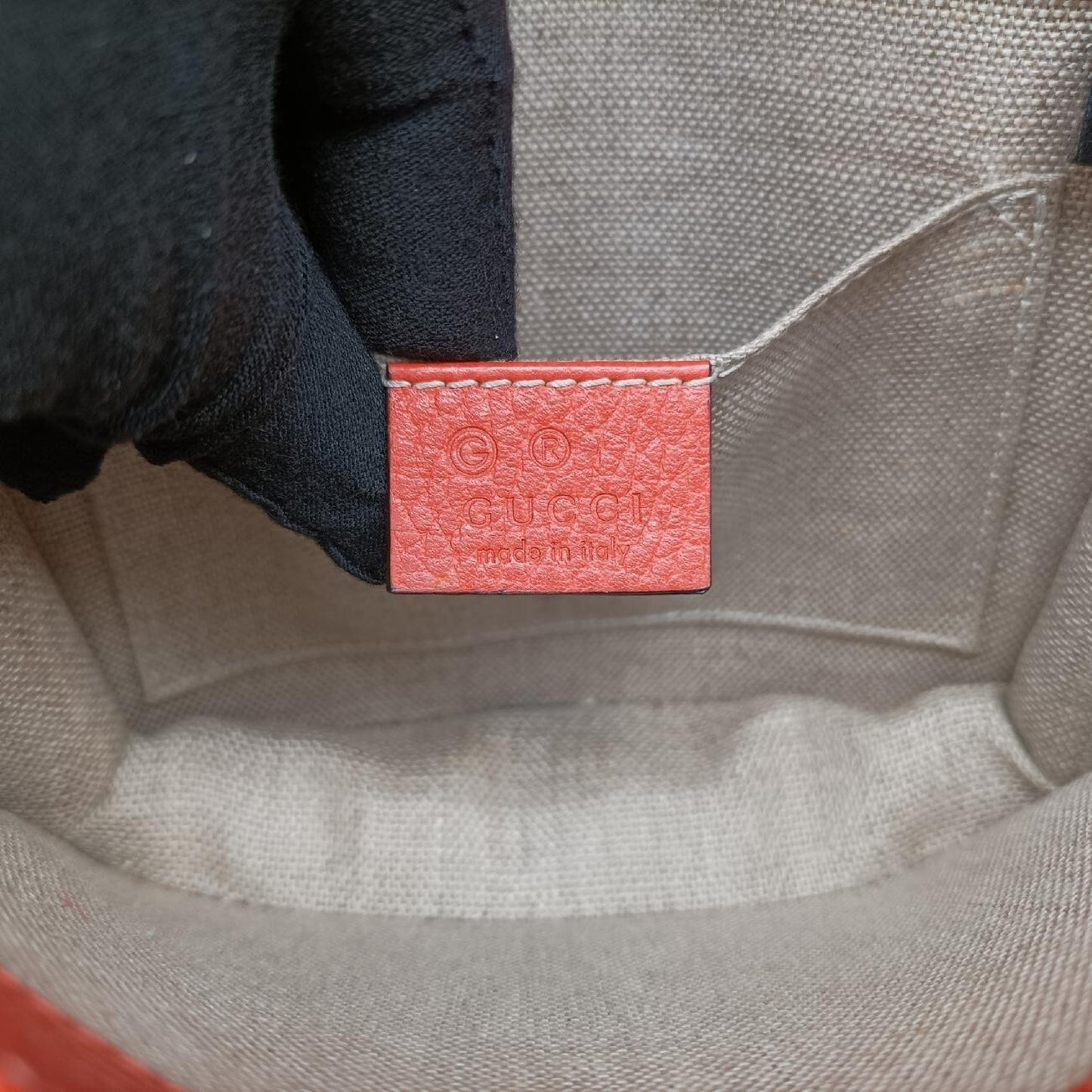 GUCCI Interlocking G Orange Leather Shoulder Bag 510304I027085042