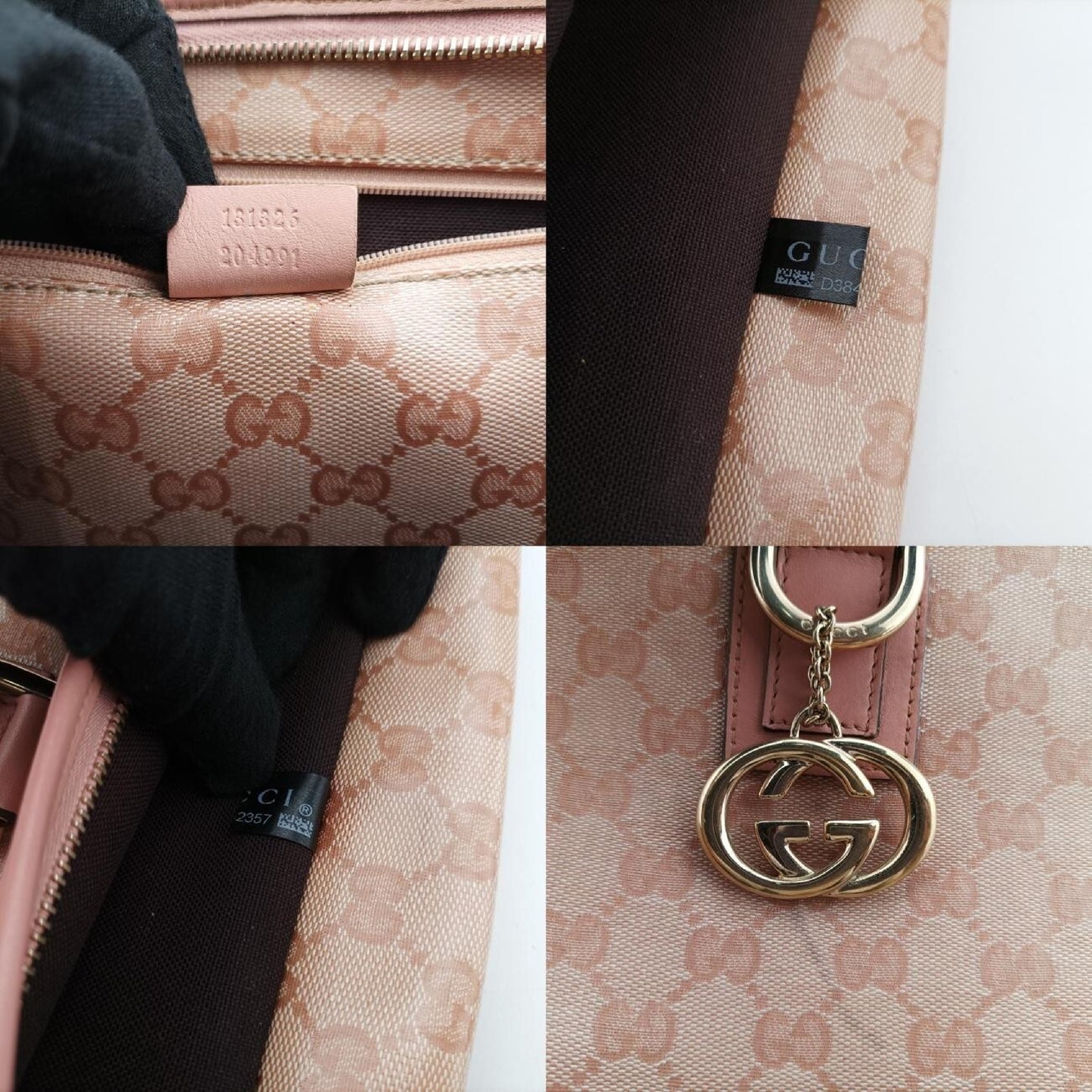 GUCCI Abby Pink Patent 131326D3842357 Shoulder Bag