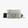 BVLGARI Serpenti Forever Silver Patent AC.E15.39797 Shoulder Bag