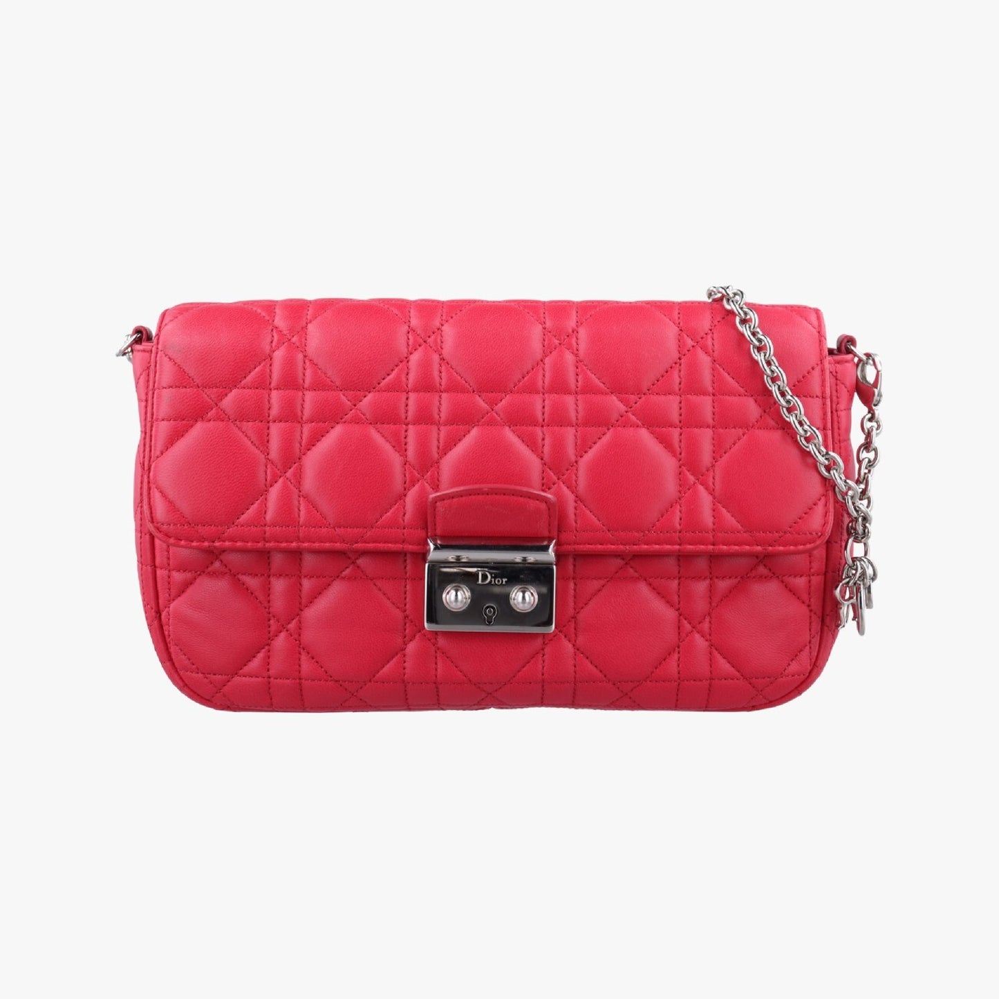 Dior Miss Dior Cannage New Rock Pink Lambskin 12-MA-0173 Shoulder Bag