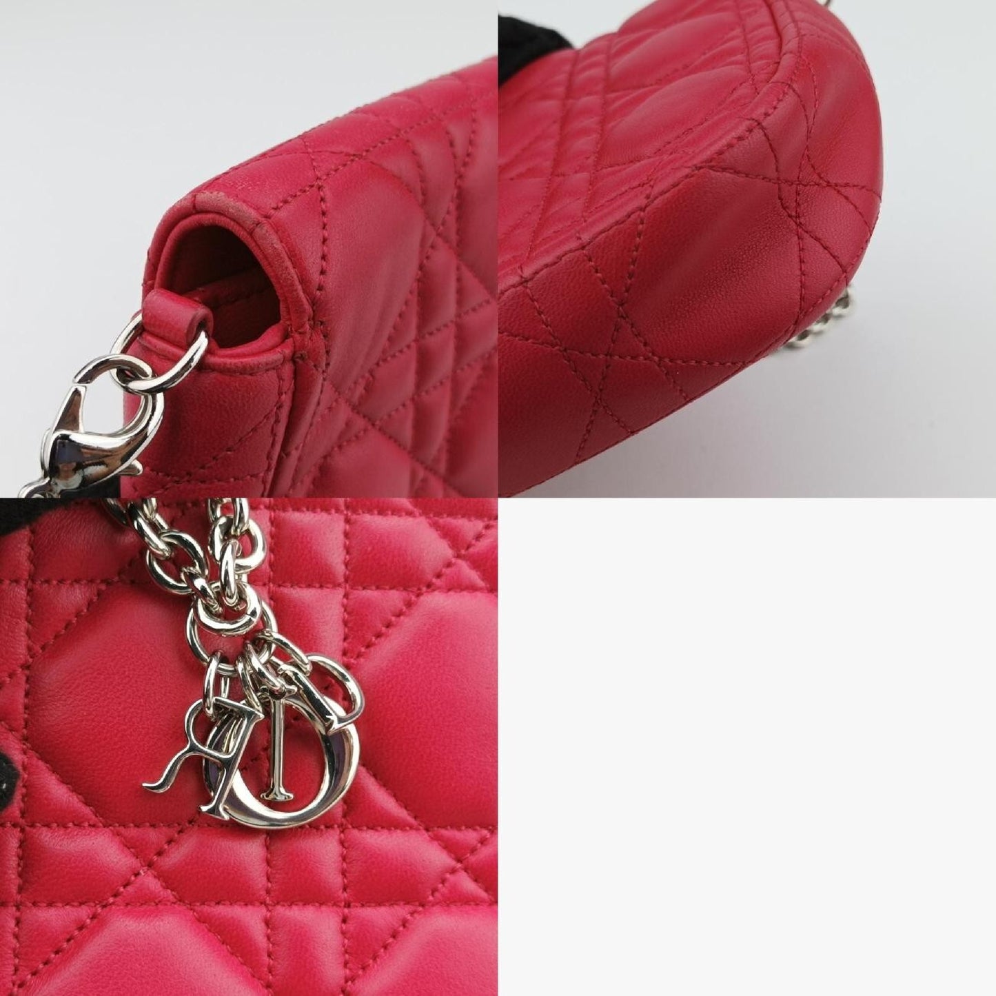 Dior Miss Dior Cannage New Rock Pink Lambskin 12-MA-0173 Shoulder Bag