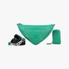 PRADA Triangle Embossed Logo Green Leather Shoulder Bag 1BH1907/D
