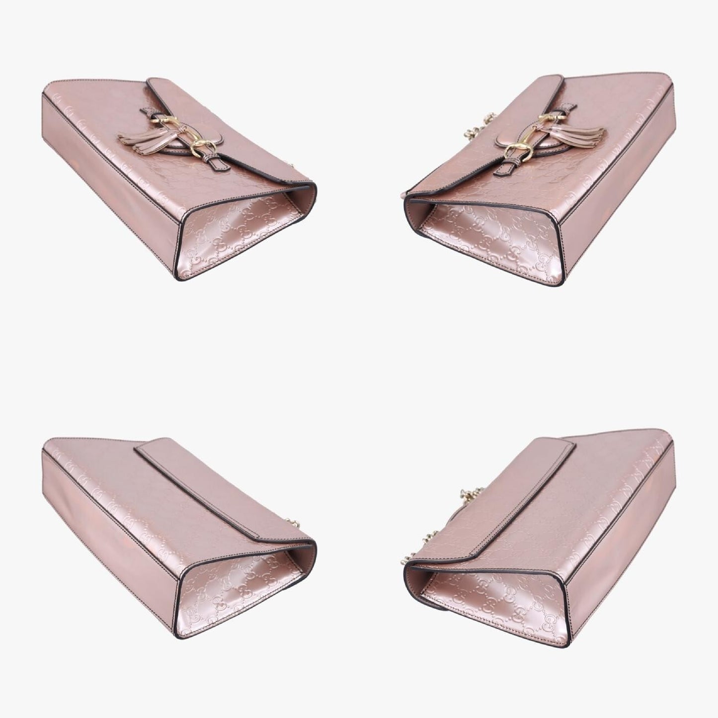 GUCCI Emily Pink Patent 295402B015057552 Shoulder Bag
