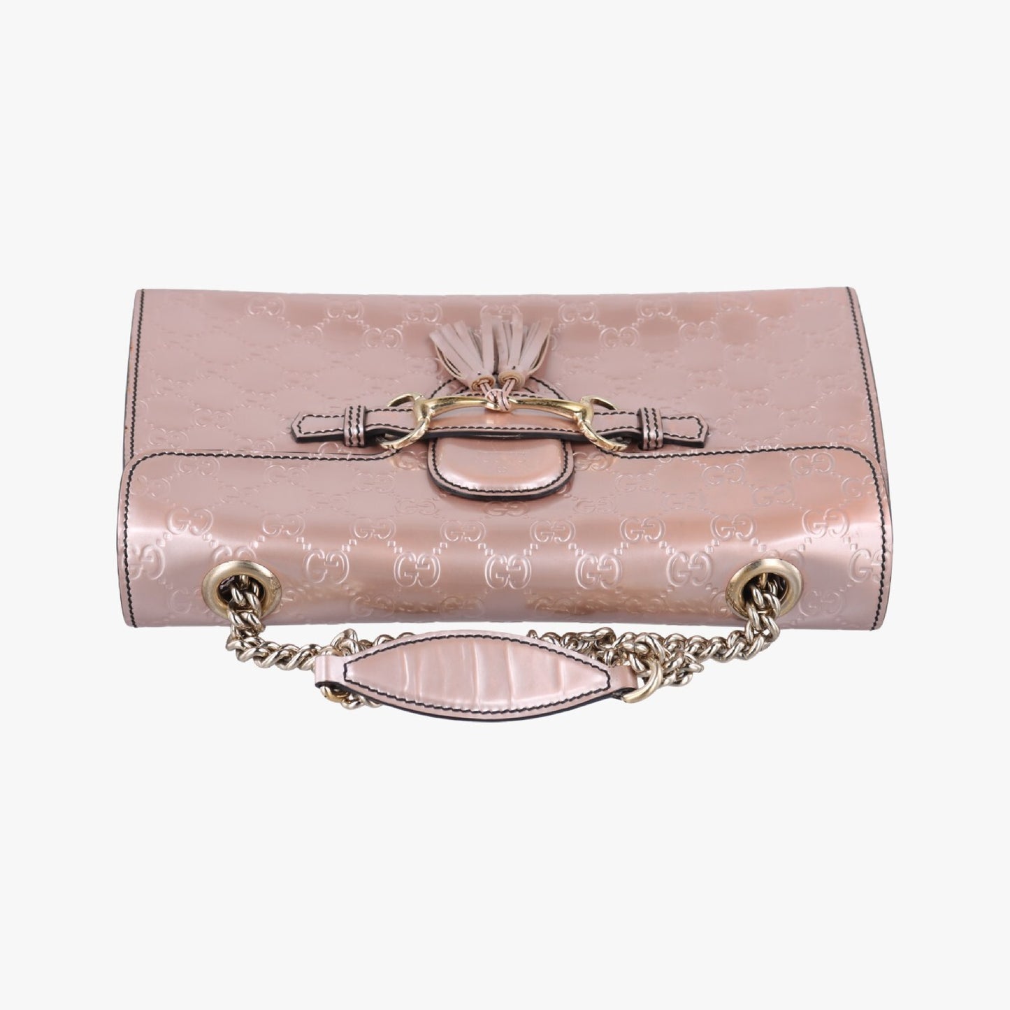 GUCCI Emily Pink Patent 295402B015057552 Shoulder Bag
