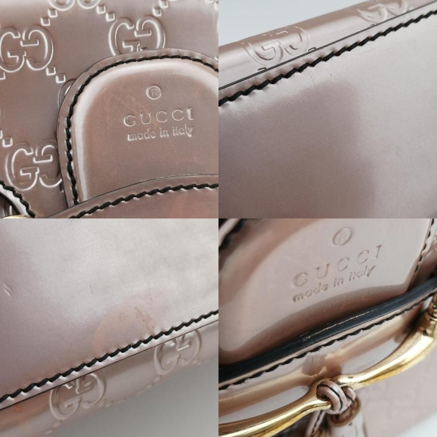 GUCCI Emily Pink Patent 295402B015057552 Shoulder Bag