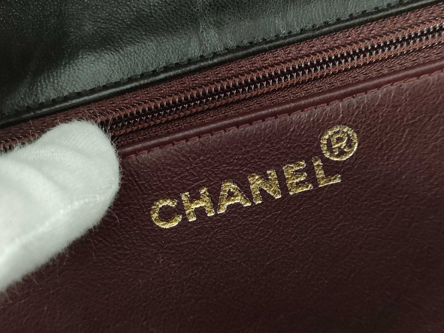 CHANEL Matelasse Lamb Push Lock Shoulder Bag