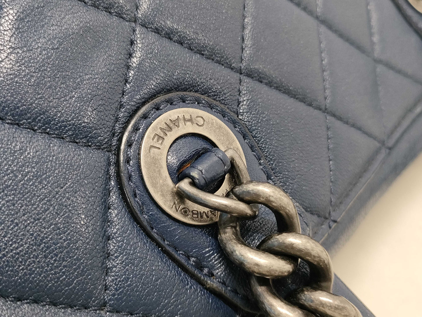 CHANEL Lambskin Matelasse Lamb 2-Way Chain Shoulder Bag