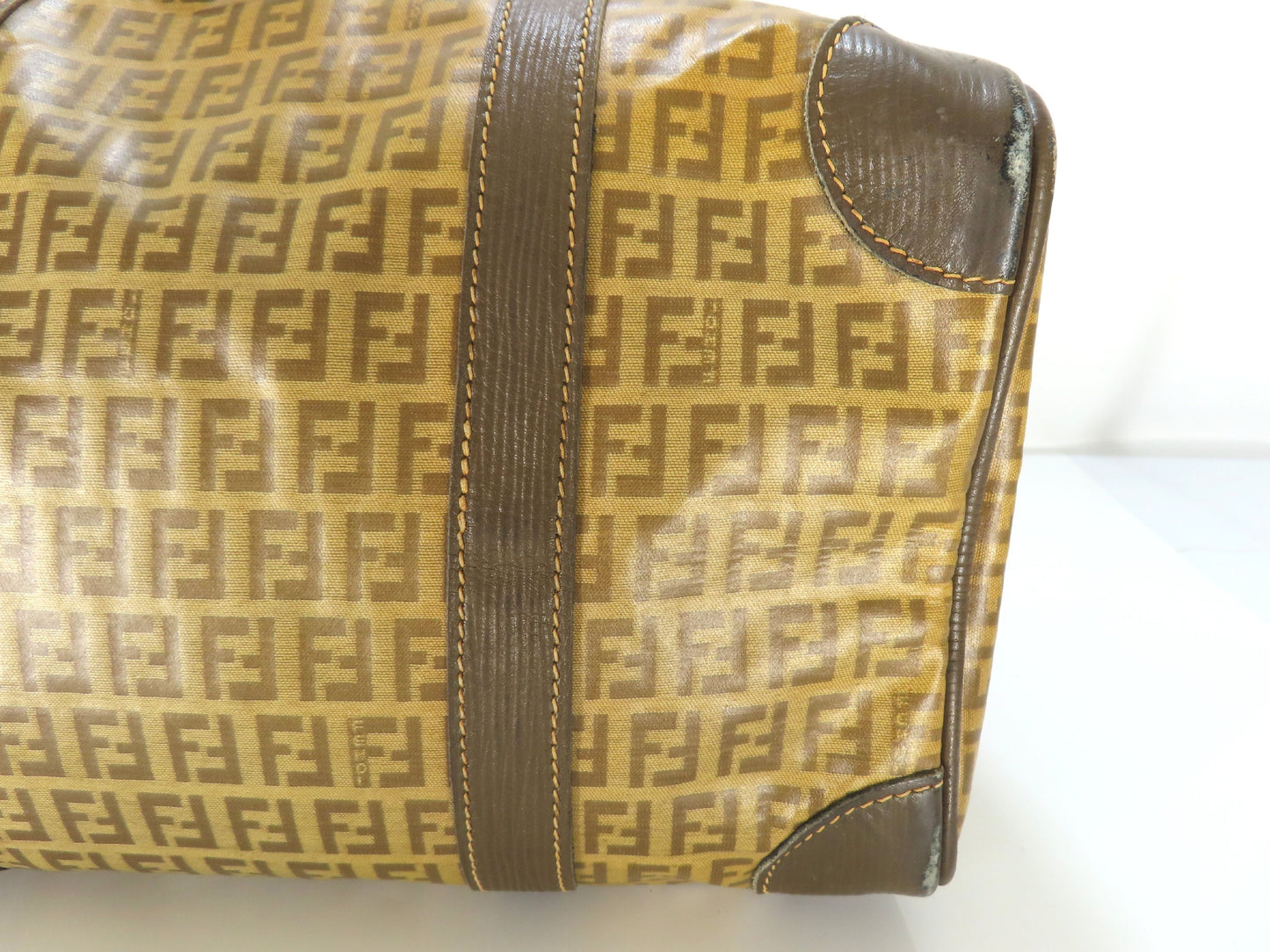 FENDI Zucchino PVC Boston Bag Boston Bag