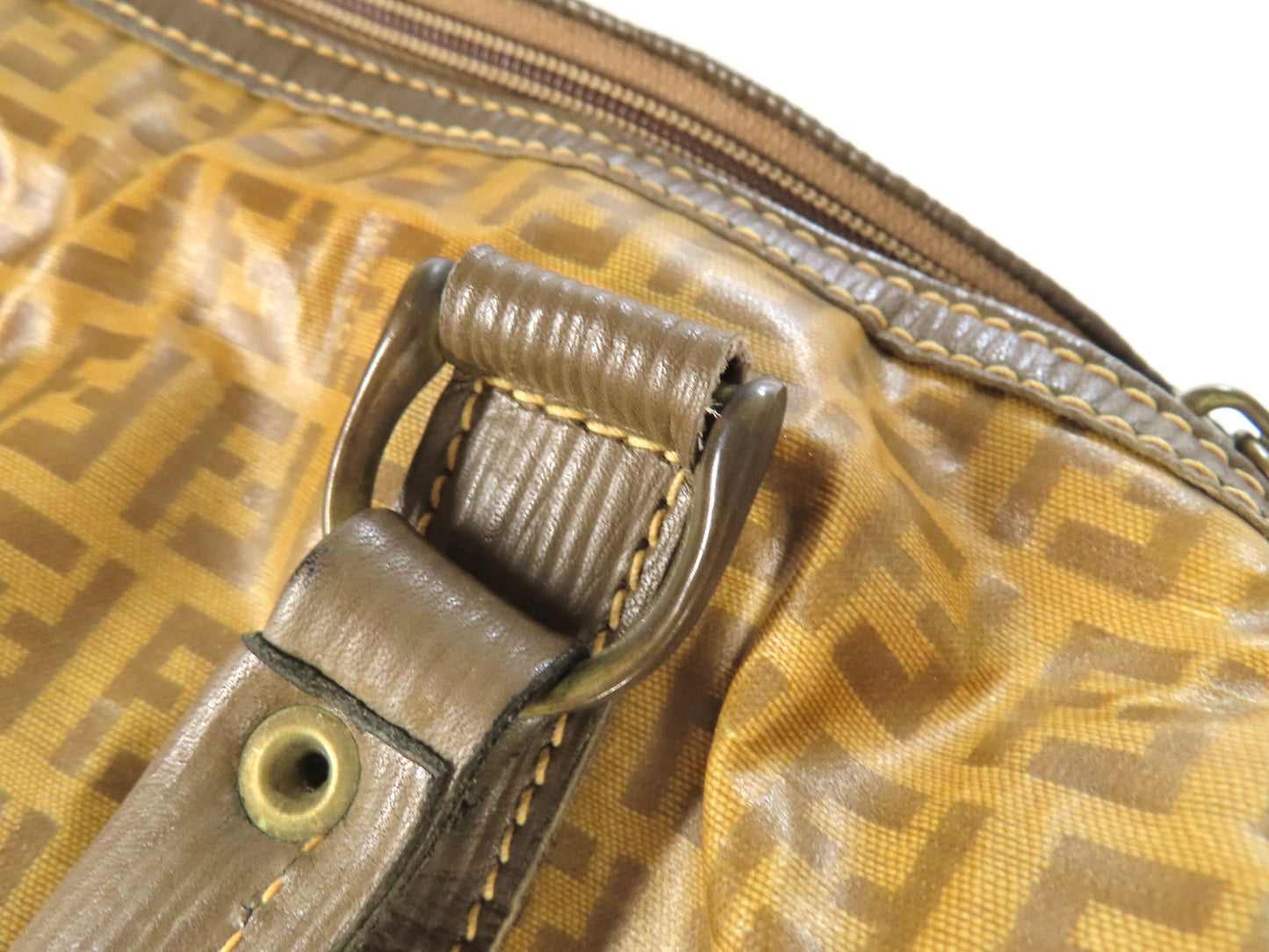 FENDI Zucchino PVC Boston Bag Boston Bag