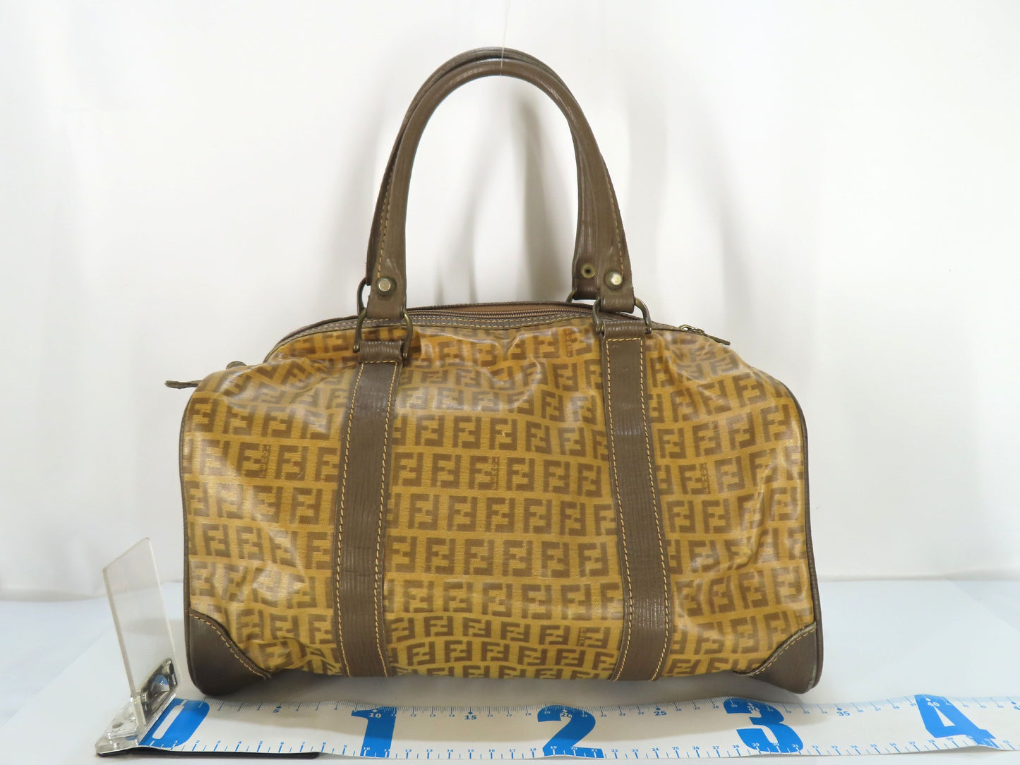 FENDI Zucchino PVC Boston Bag Boston Bag