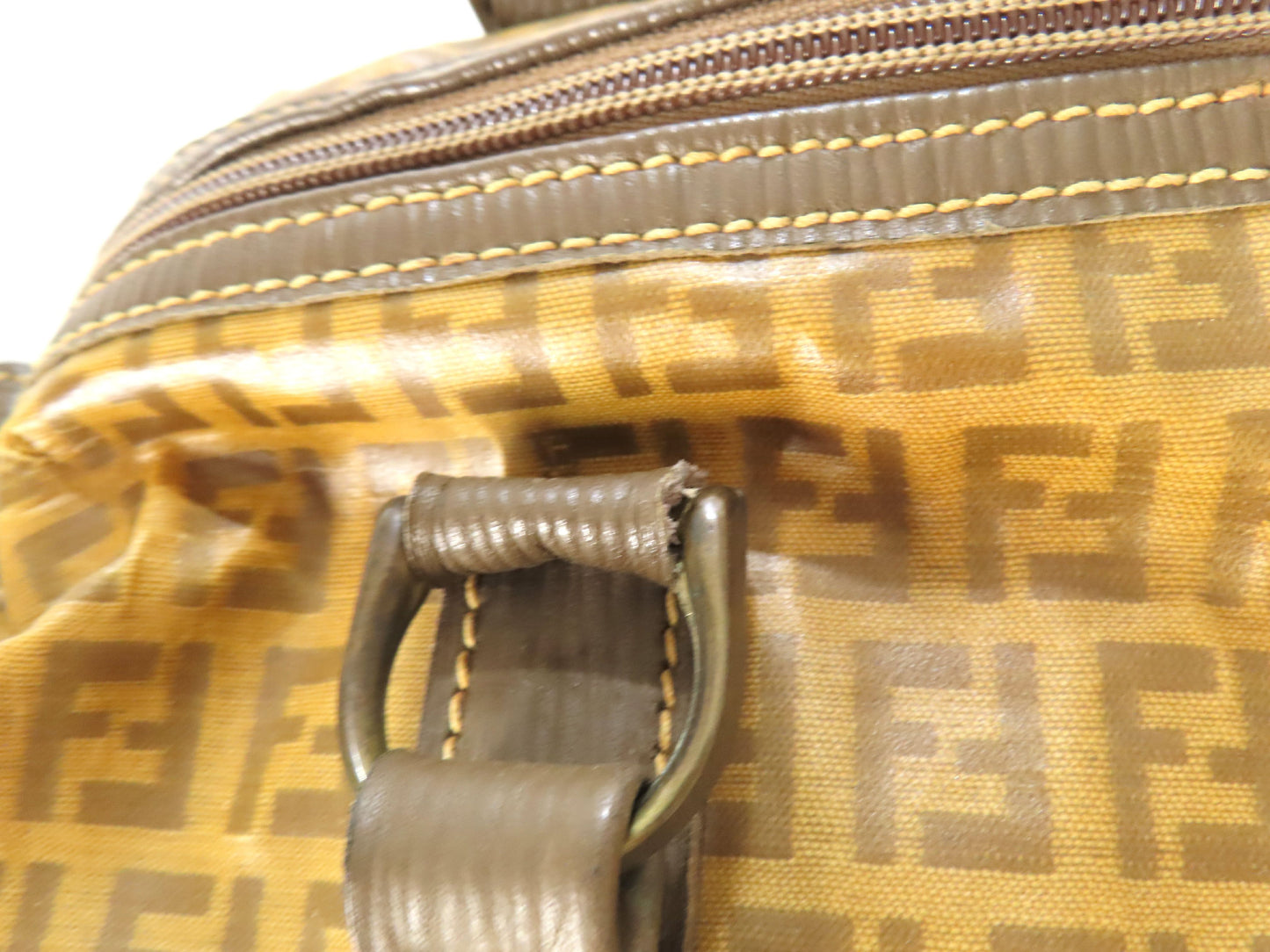 FENDI Zucchino PVC Boston Bag Boston Bag