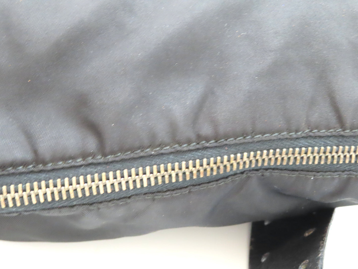 PRADA Nylon Tessuto x Leather Shoulder Bag Shoulder Bag