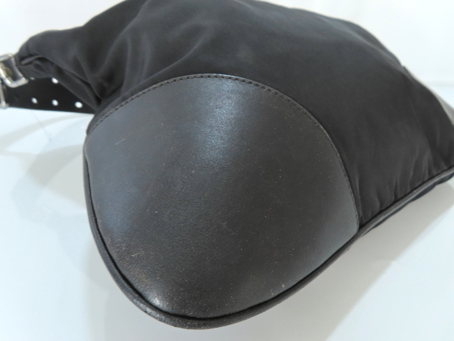 PRADA Nylon Tessuto x Leather Shoulder Bag Shoulder Bag