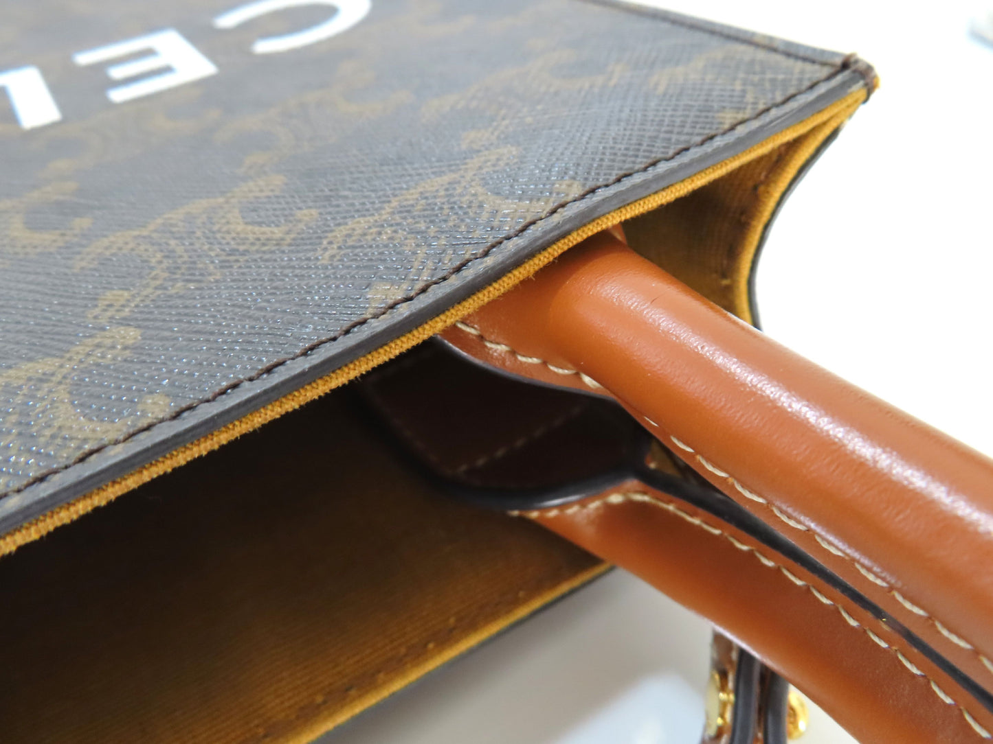 CELINE Triomphe Mini Vertical Cabas Shoulder Bag