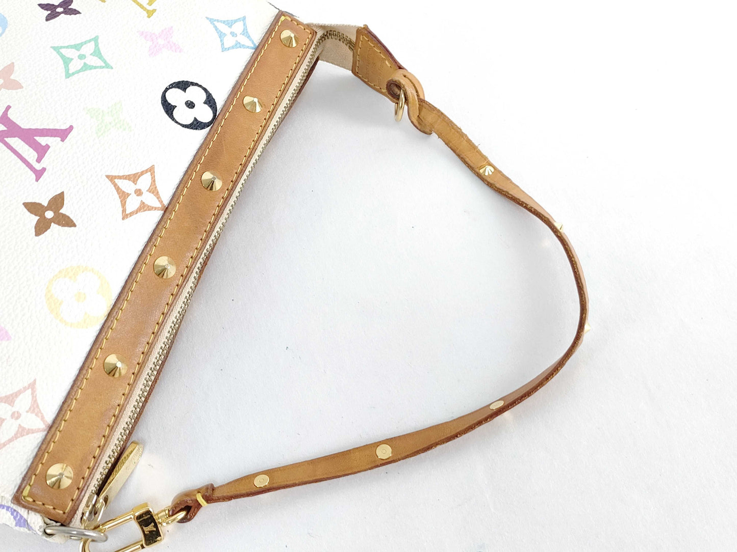 LOUIS VUITTON M92649 Monogram Multicolore Pochette Accessoires M92649 SL1013 White x Brown Pouch