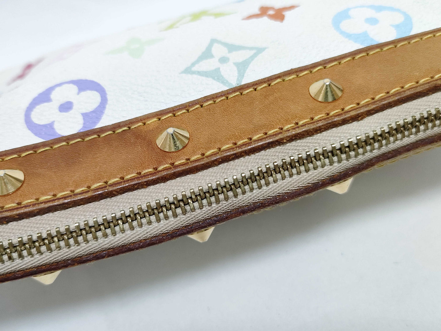 LOUIS VUITTON M92649 Monogram Multicolore Pochette Accessoires M92649 SL1013 White x Brown Pouch