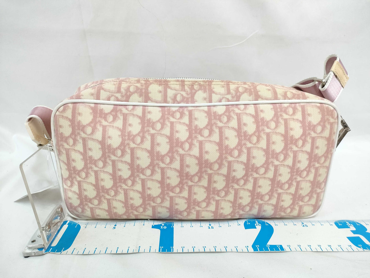 Dior Trotter Trotter Shoulder Bag Pink Enamel Shoulder Bag