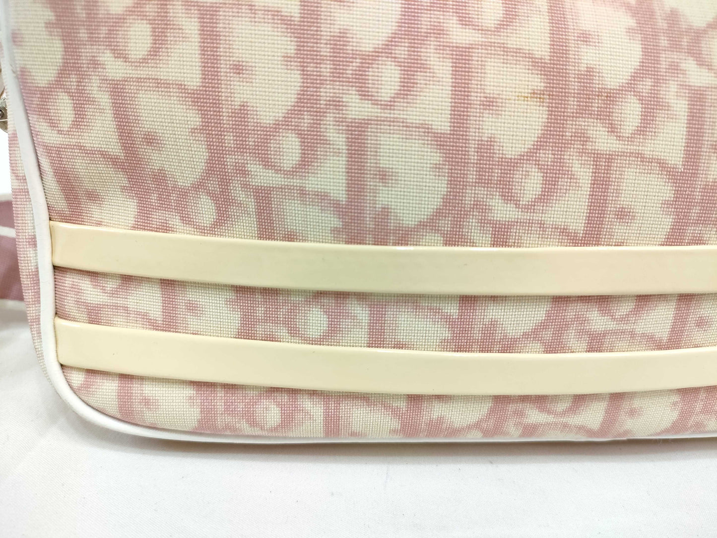 Dior Trotter Trotter Shoulder Bag Pink Enamel Shoulder Bag