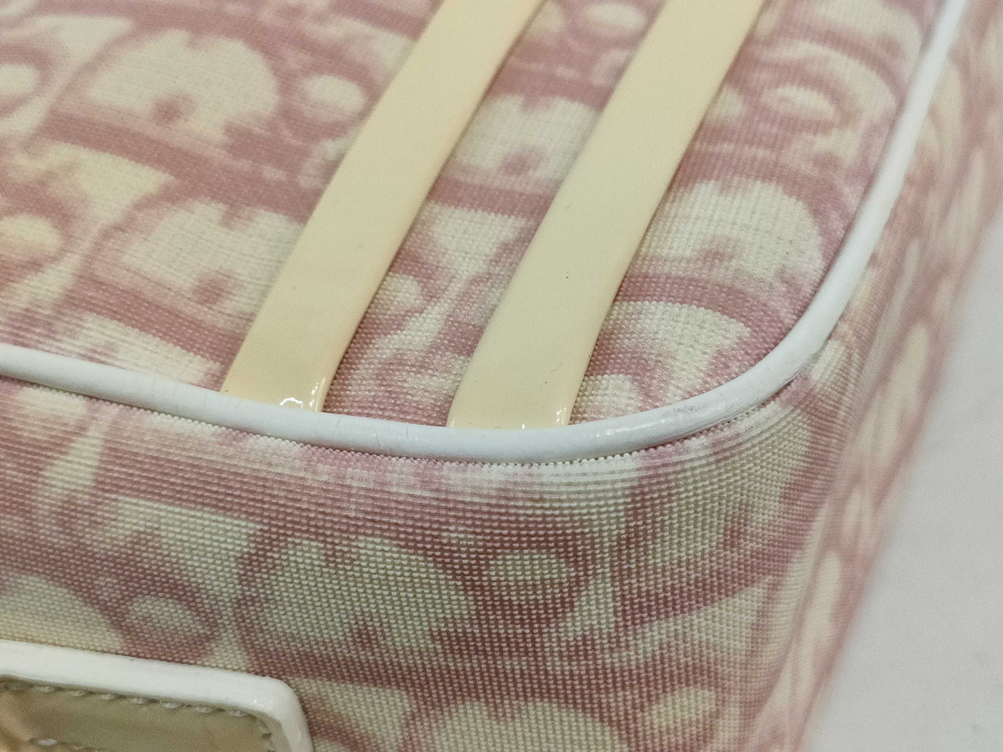 Dior Trotter Trotter Shoulder Bag Pink Enamel Shoulder Bag