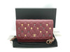 CHANEL Matelasse Classic Chain Wallet in Red Lambskin Shoulder Bag