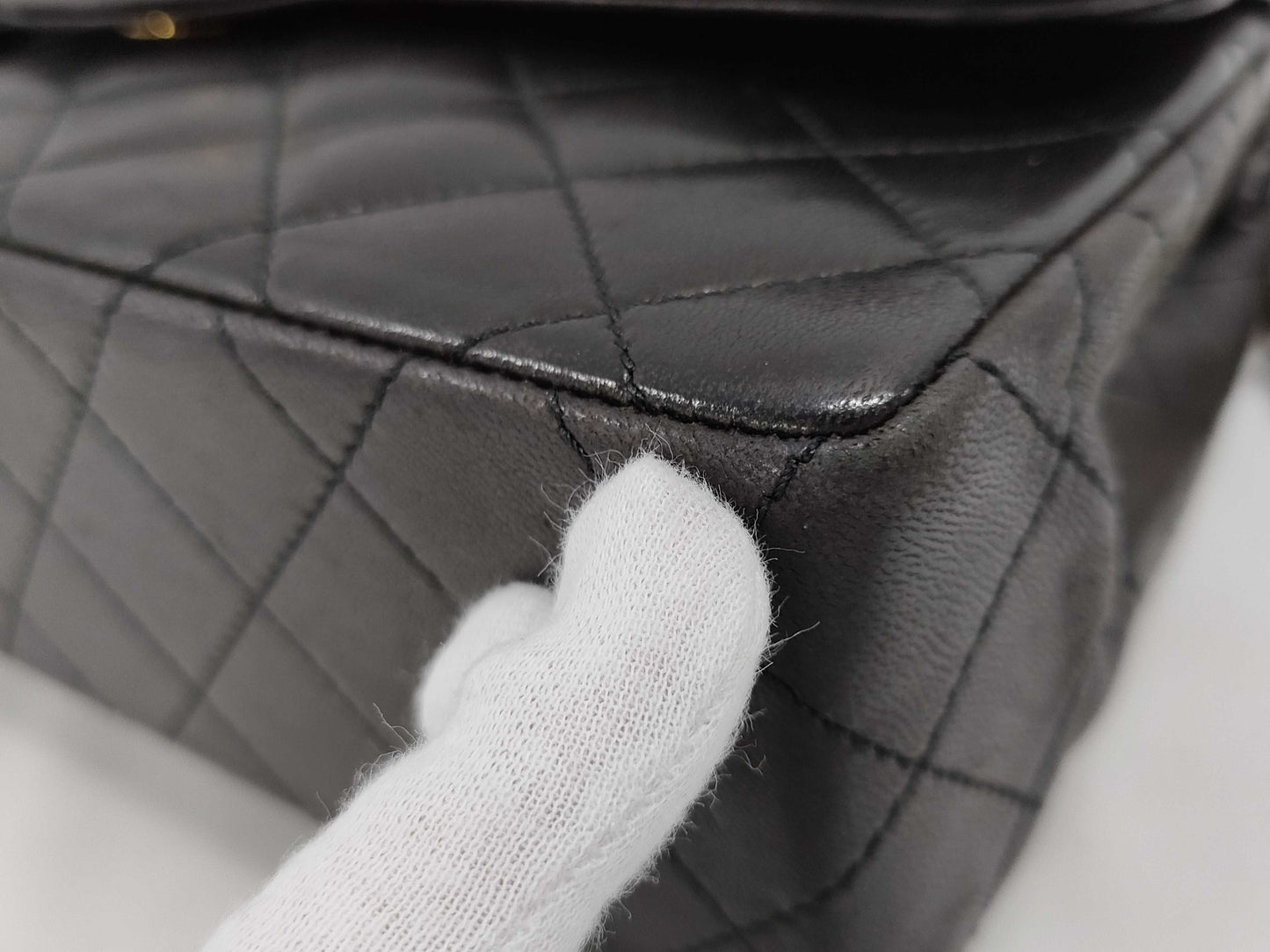 CHANEL Paris Limited Edition Matelasse Chain Shoulder Bag in Black Lambskin